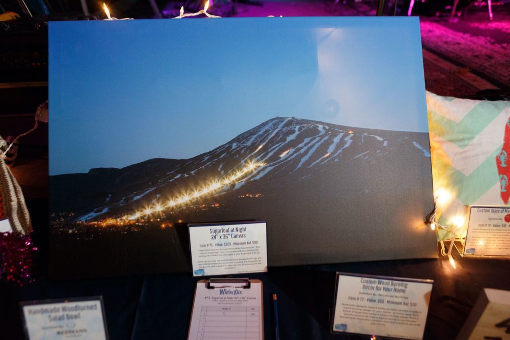 WinterKids License to Chill 2018 Auction Items Sugarloaf at Night Stephen Davis Photo