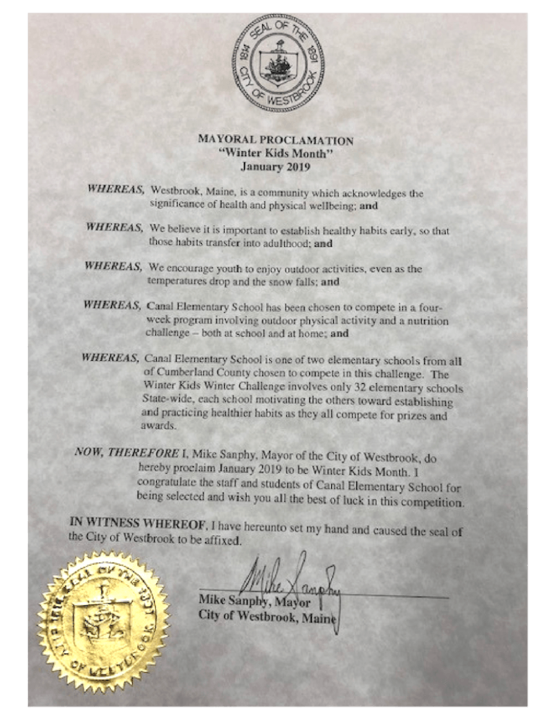 Proclamation by the Mayor WinterGames 2019