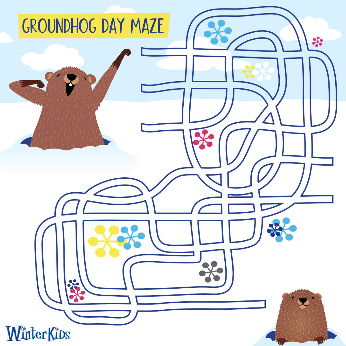 WinterKids Groundhog Day Maze BLOG IMAGE REV
