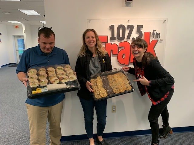 Subway of Maine Donating at Frank FM