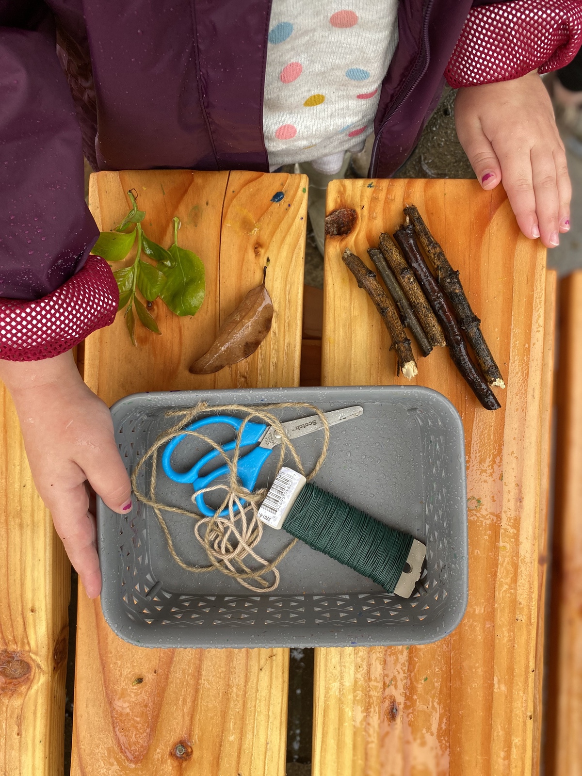 Floating Stick Raft DIY Stick Rafts For Rainy Day Water Play - WinterKids