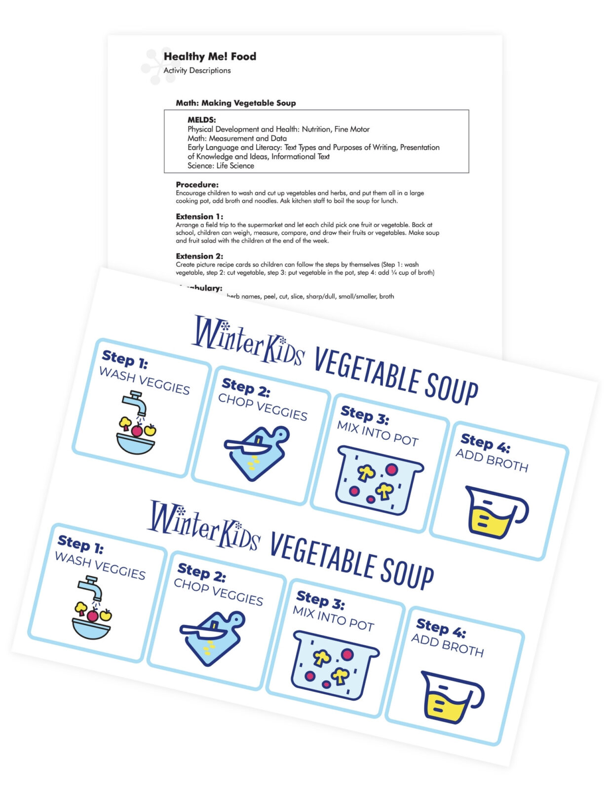 Vegetable Soup Recipe Printables Preview WinterKids Healthy Recipes