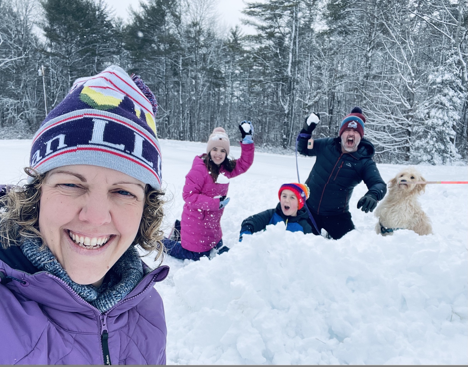 3 Outdoor Family Photo Williams Cone School WinterKids Winter Games 2023