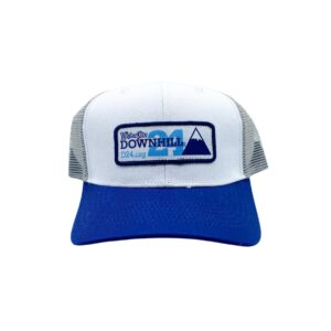 D24 Hat white grey blue