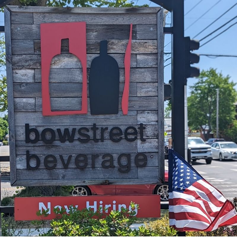 Bow Street Beverage sign