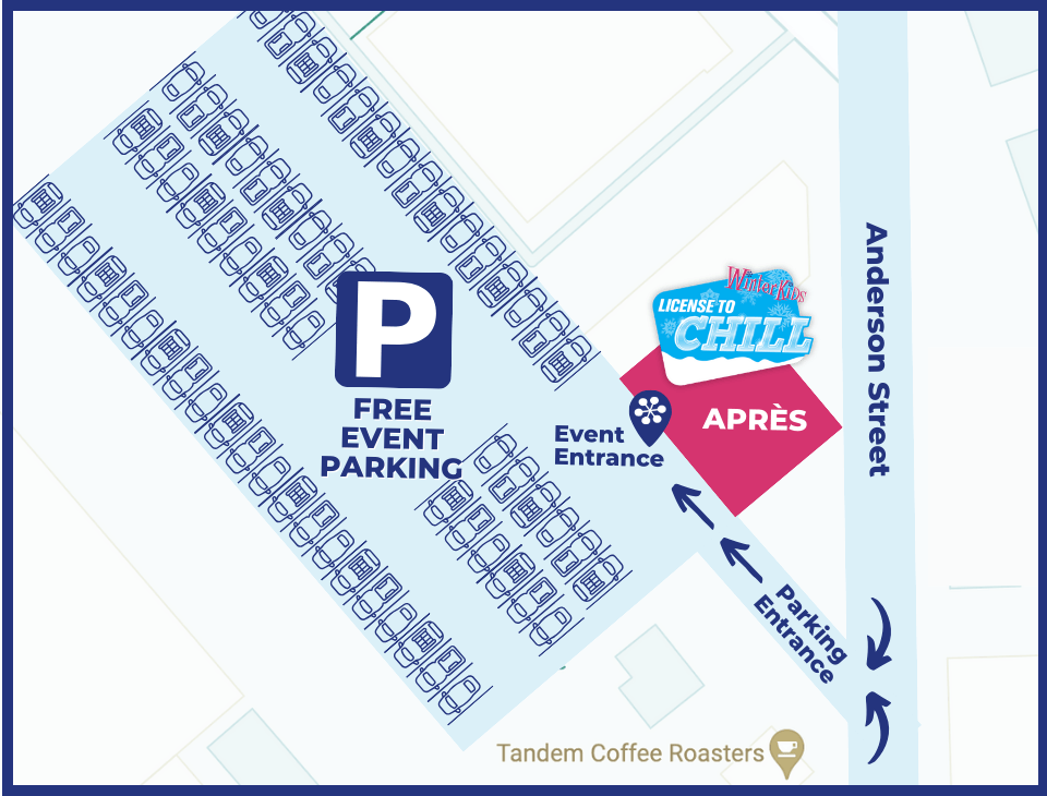 License to Chill Venue & Parking Map Apres FY24