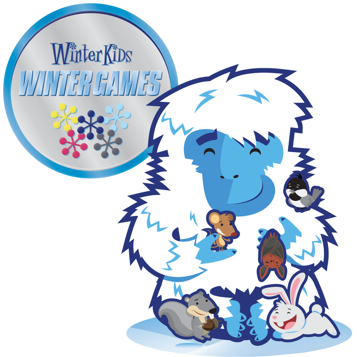 WinterKids Winter Games Yeti and Creatures with logo