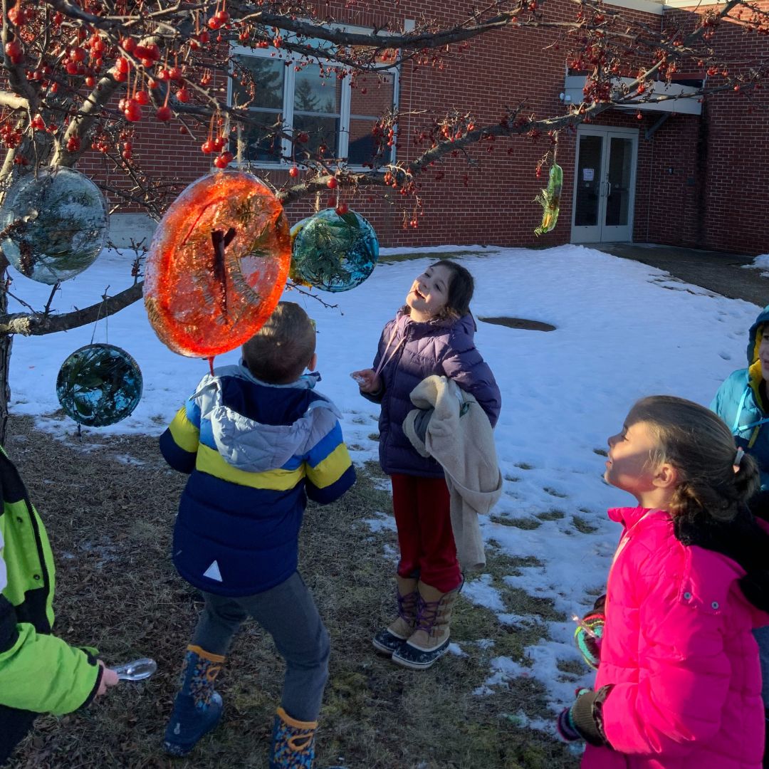 Week 1 SnackPals Icy Suncatchers Hall Dale Elementary Comp Track FY24 Winter Games