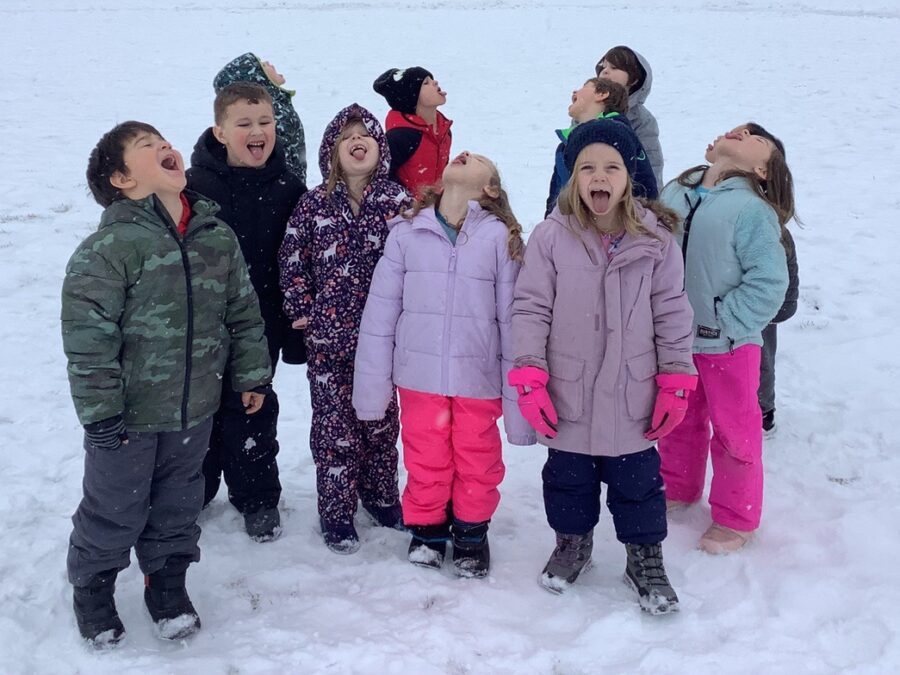 Miller School Week 3 Catching Snowflakes WinterKids Winter Games FY24