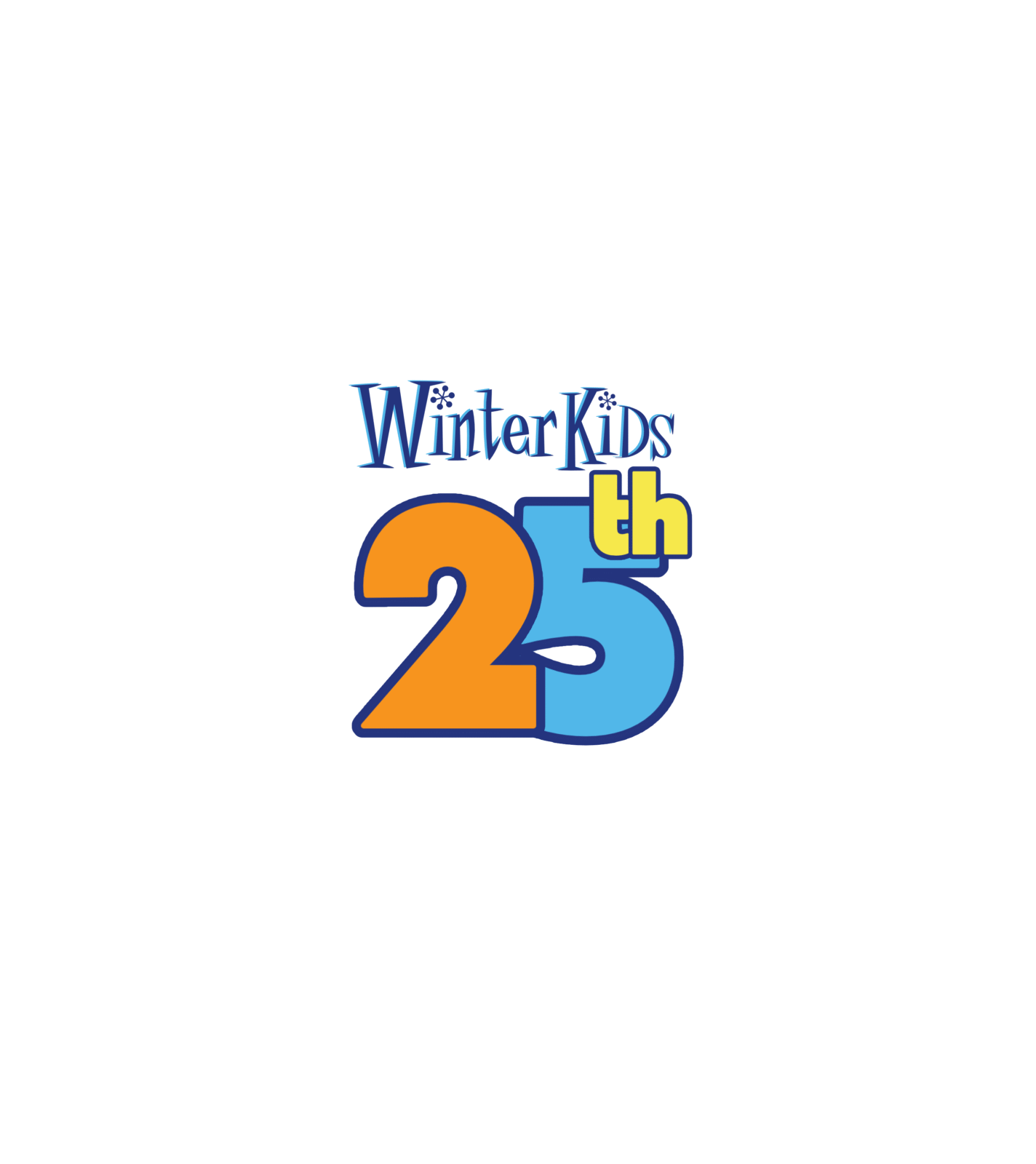 25th Logo Badge Blue BG
