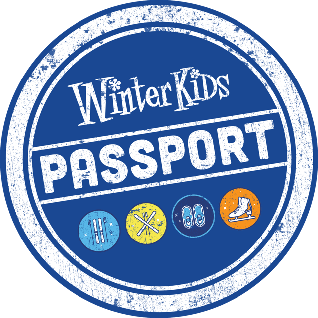 WinterKids Passport Logo White over Dark Blue Medium