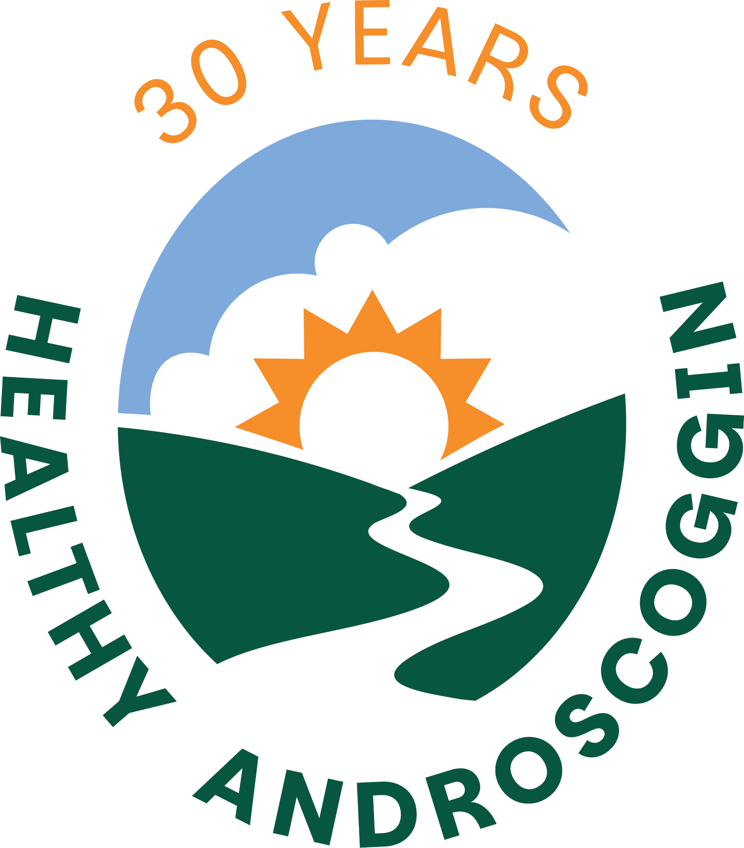 Healthy Androscoggin 30 year logo