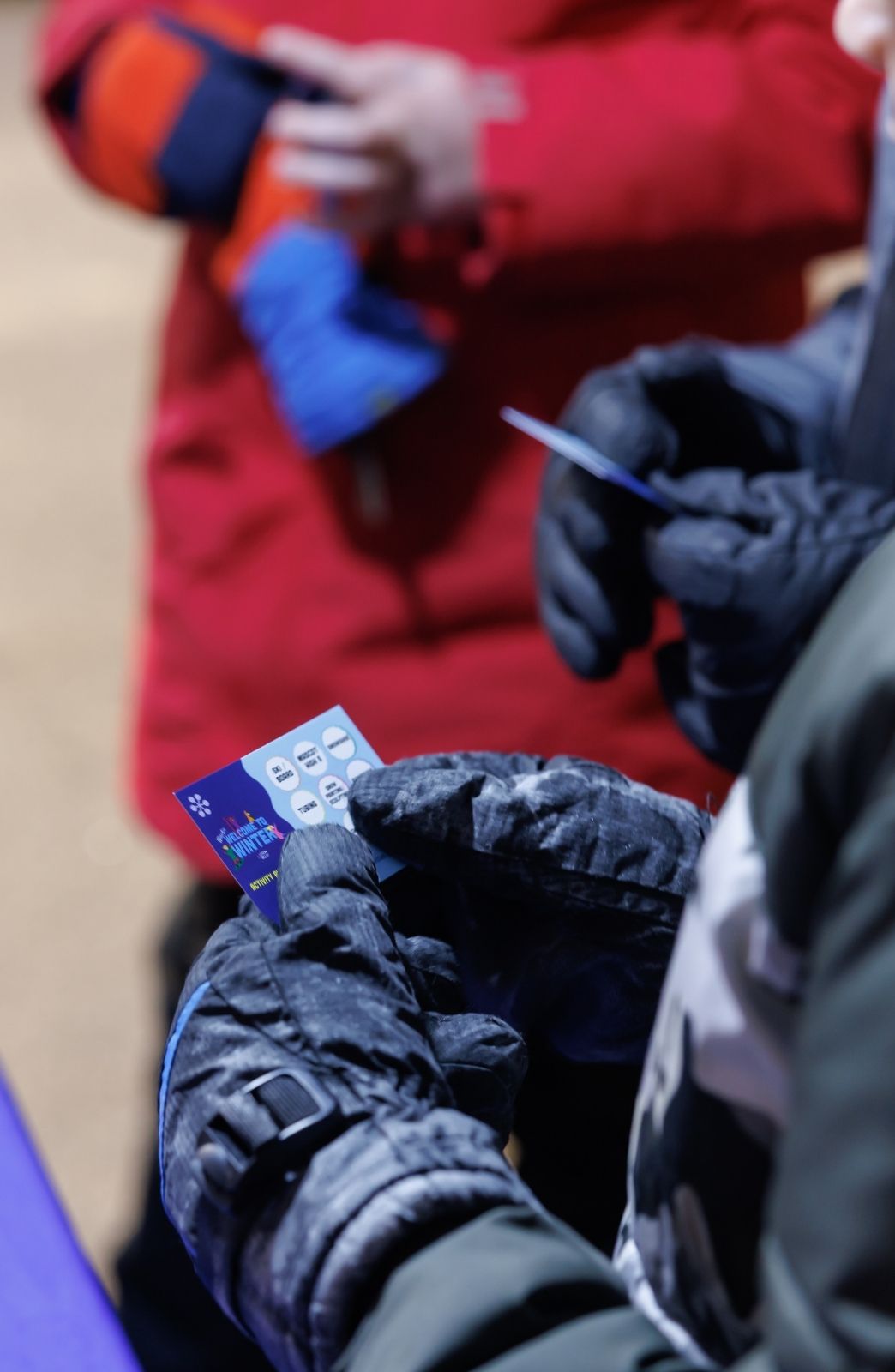 Activity punch cards at WinterKids Welcome to Winter | CAMA9965 SDP Photo